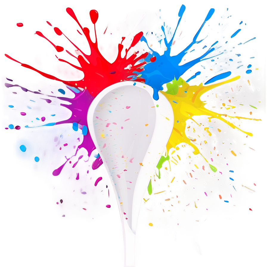 Splatter Paint Party Design Png 18 PNG image