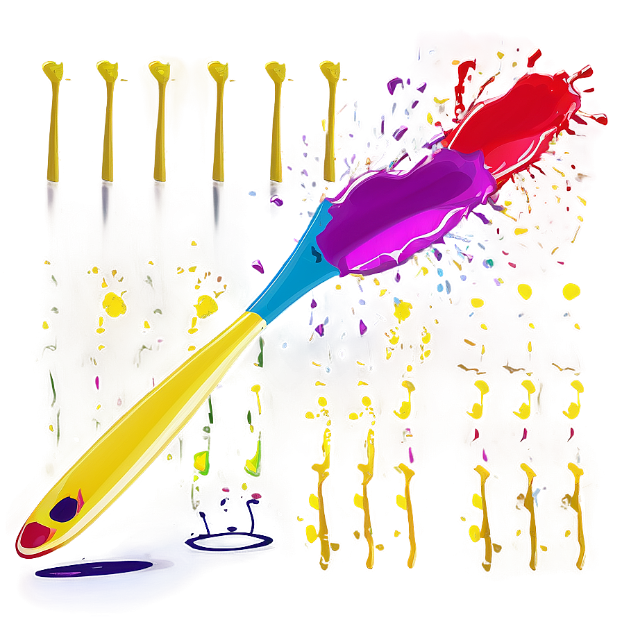 Splatter Paintbrush Splat Png 06122024 PNG image