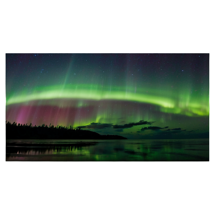 Splendid Aurora Above Horizon Png 06202024 PNG image