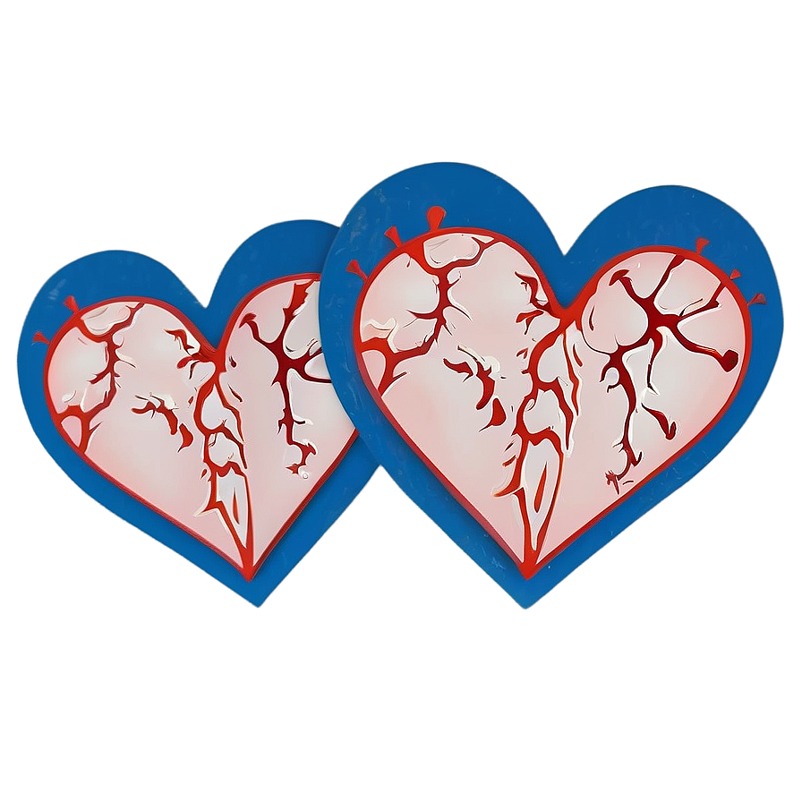 Split Heart Graphic Png Qkk96 PNG image