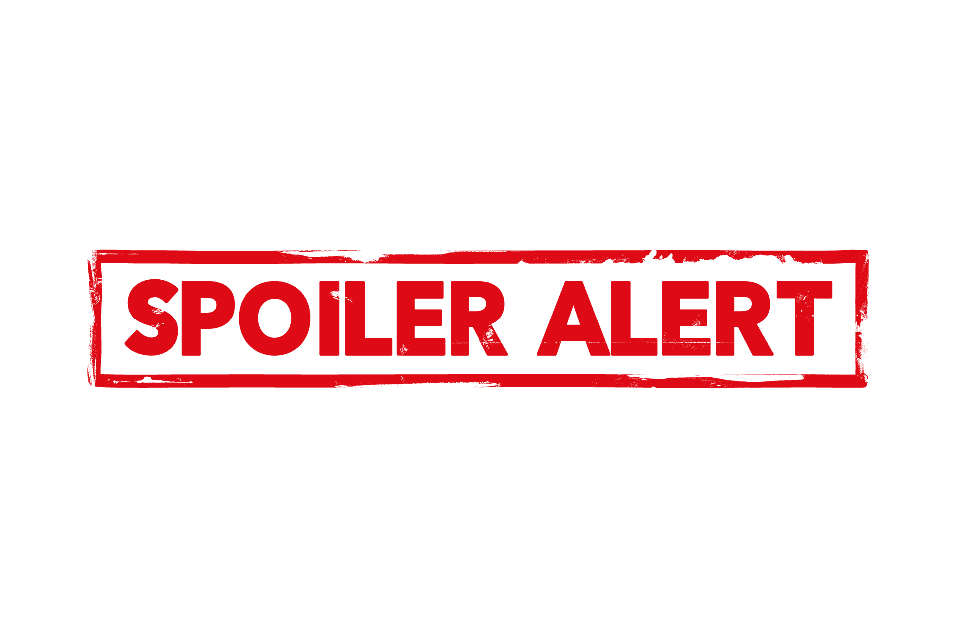 Spoiler Alert Warning Sign PNG image