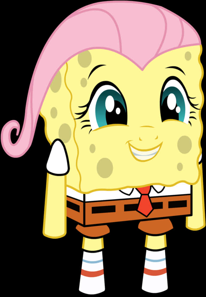 Sponge Bob Girl Version PNG image
