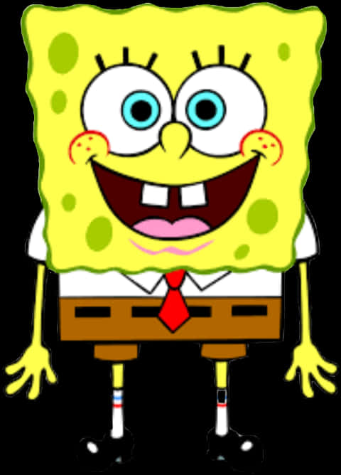 Sponge Bob Square Pants Smiling PNG image