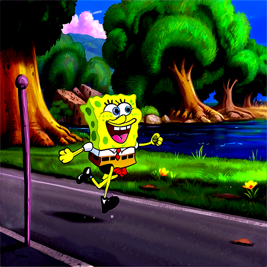 Spongebob On The Run Png Mru PNG image