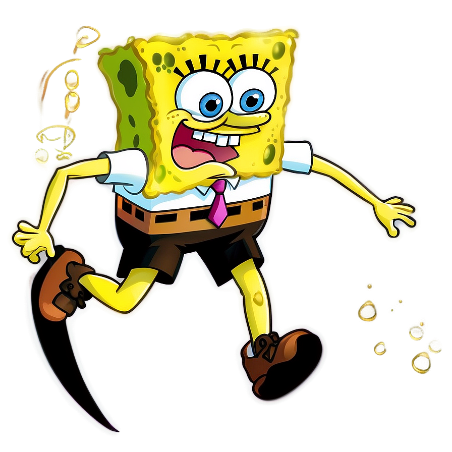 Spongebob Rushing Forward Png 26 PNG image