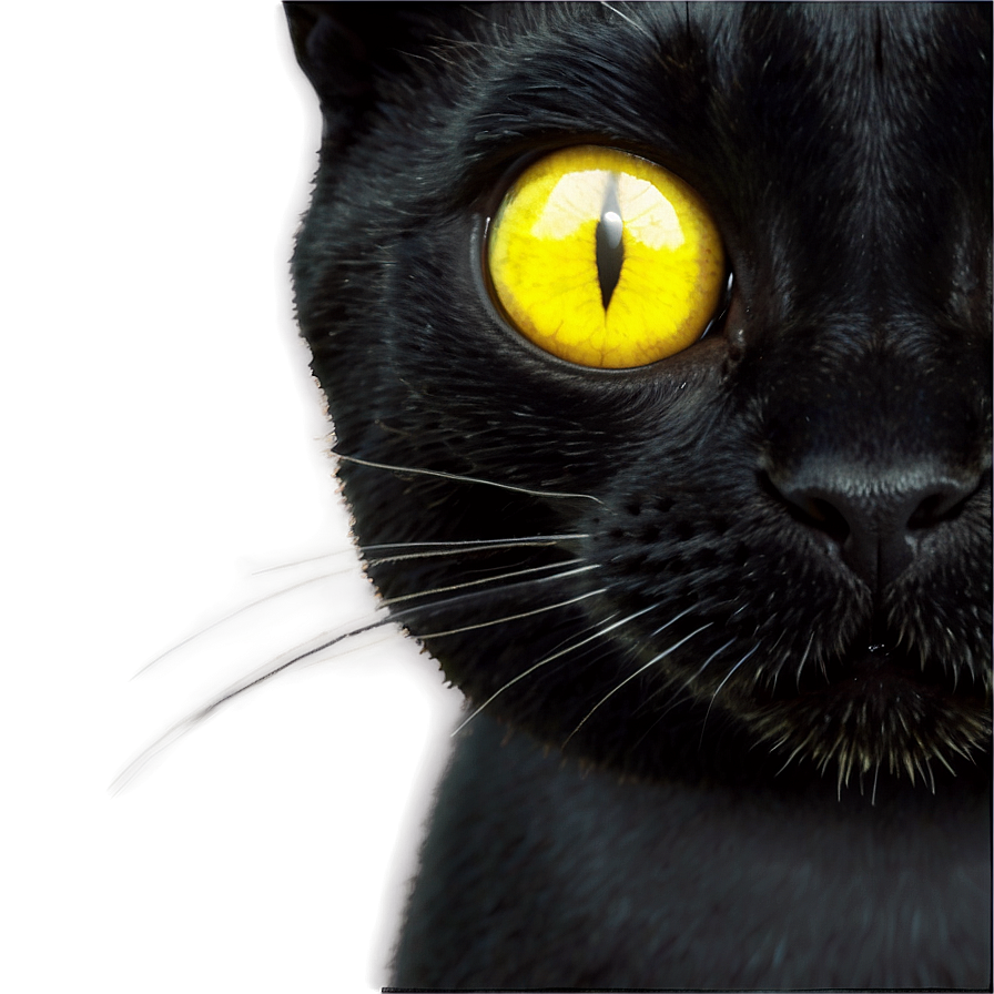 Spooky Black Cat Png Bml PNG image