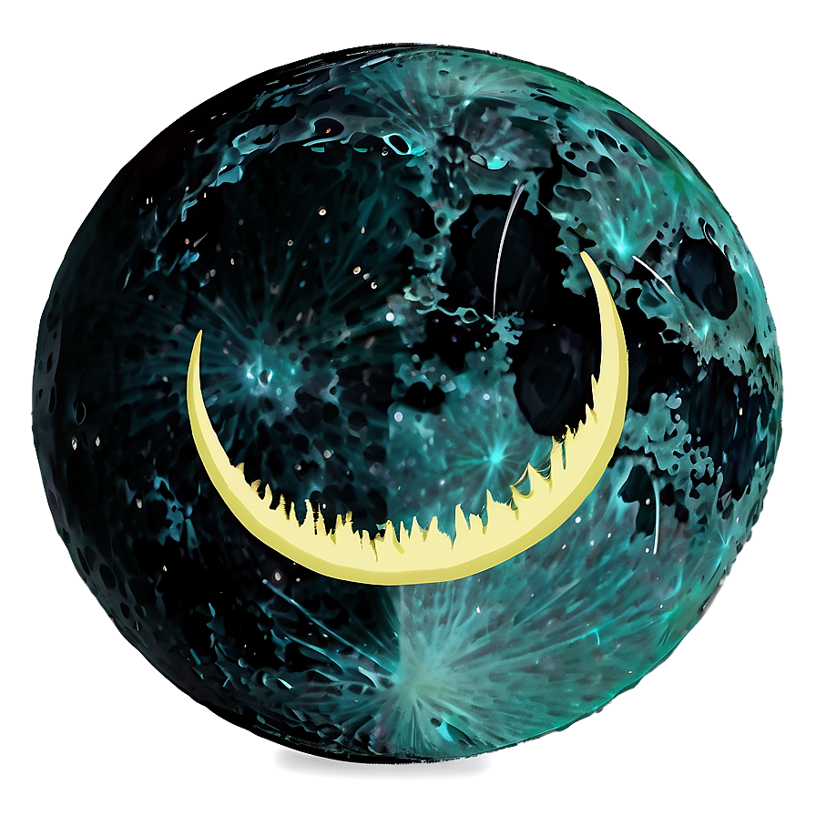 Spooky Black Moon Png 06252024 PNG image