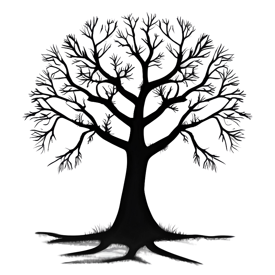 Spooky Black Tree Scene Png 98 PNG image