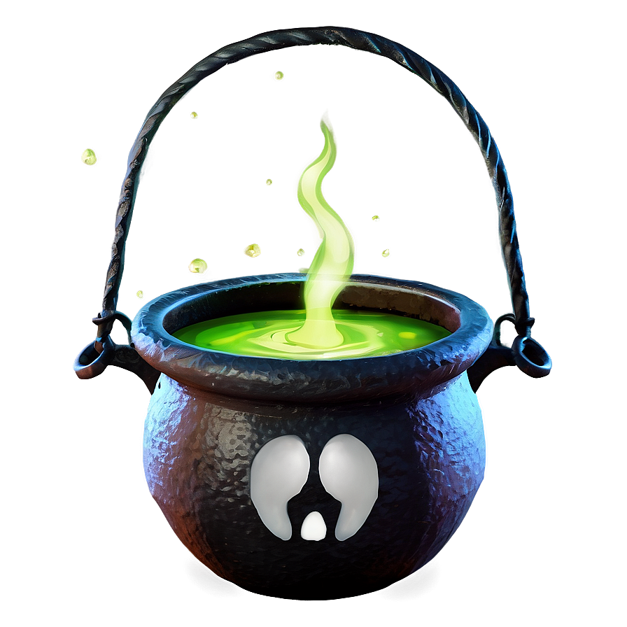 Spooky Brew Cauldron Png Ogk26 PNG image
