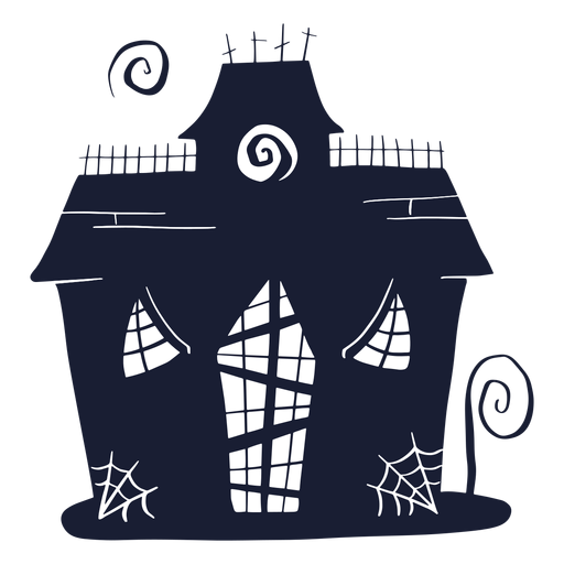 Spooky Cartoon House Vector PNG image