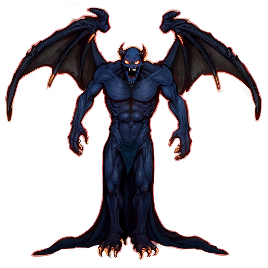Spooky Demon Design Png Wav PNG image