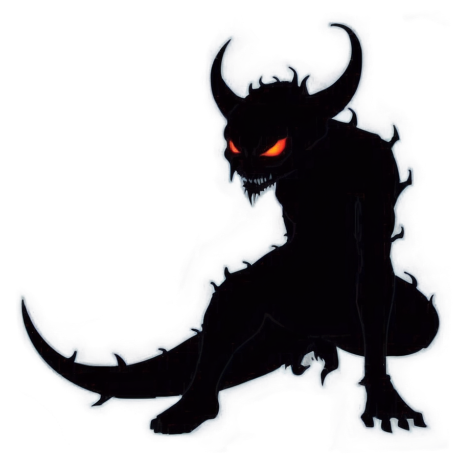 Spooky Devil Silhouette Png 05232024 PNG image