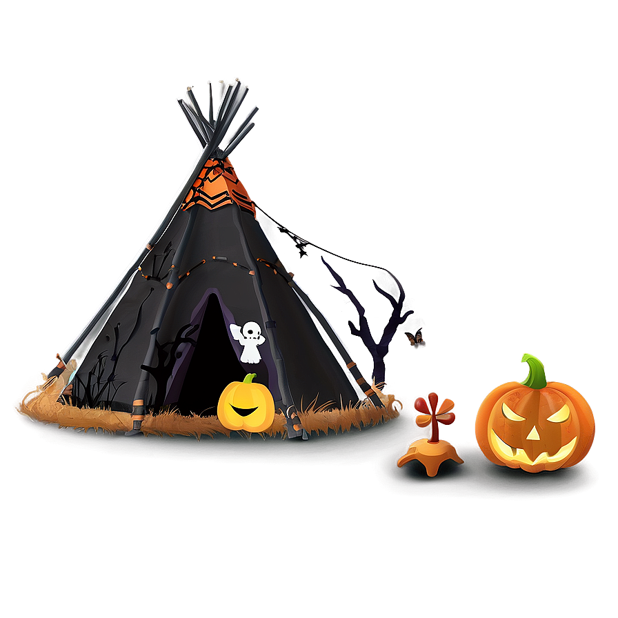 Spooky Halloween Teepee Png Hql3 PNG image