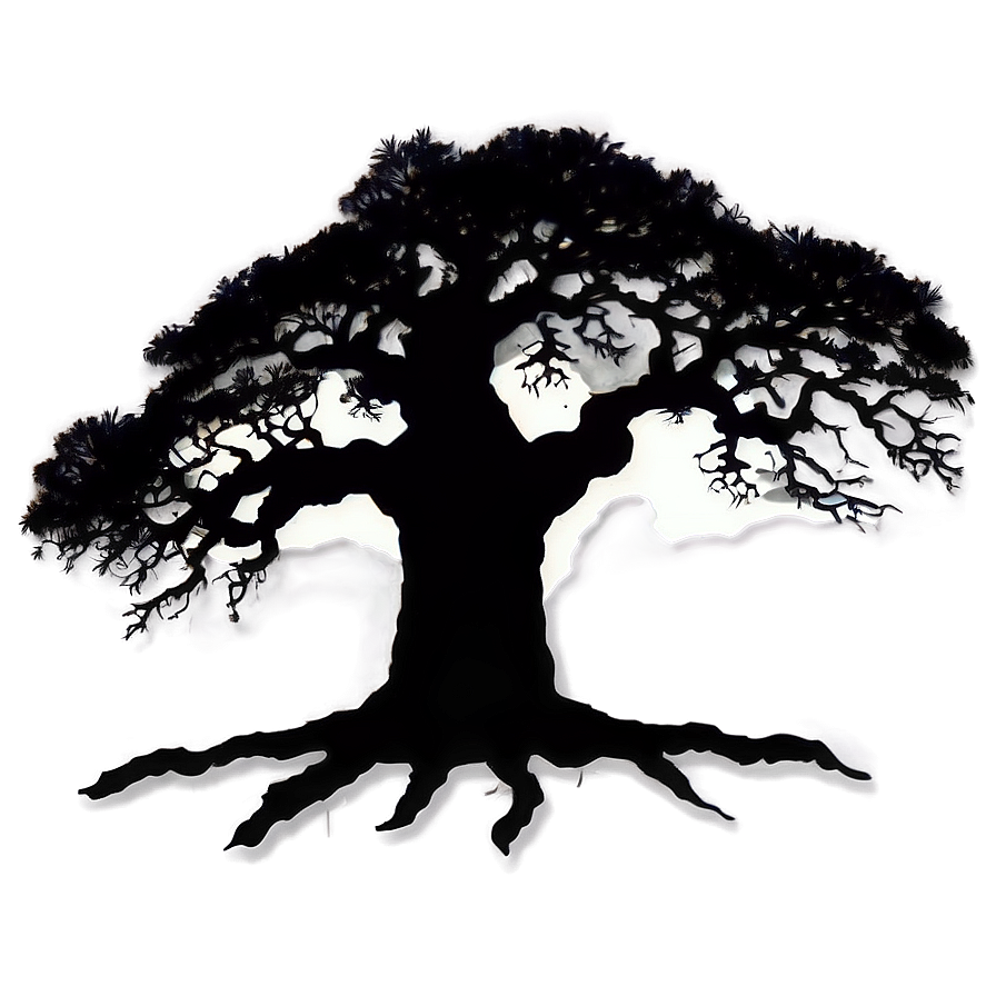 Spooky Oak Silhouette Png Nyb91 PNG image