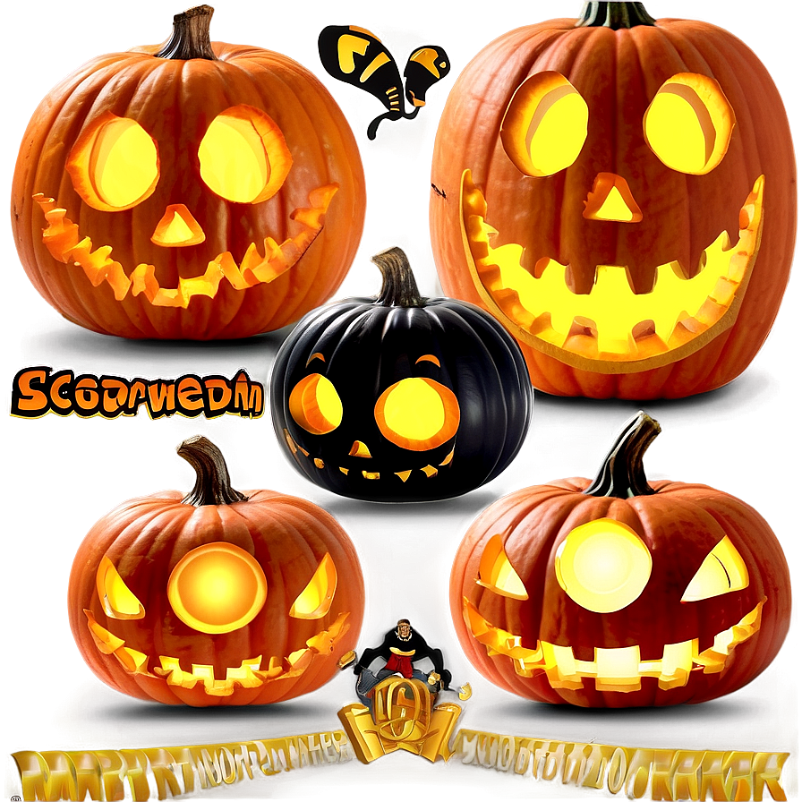 Spooky Pumpkin Face Png 04292024 PNG image