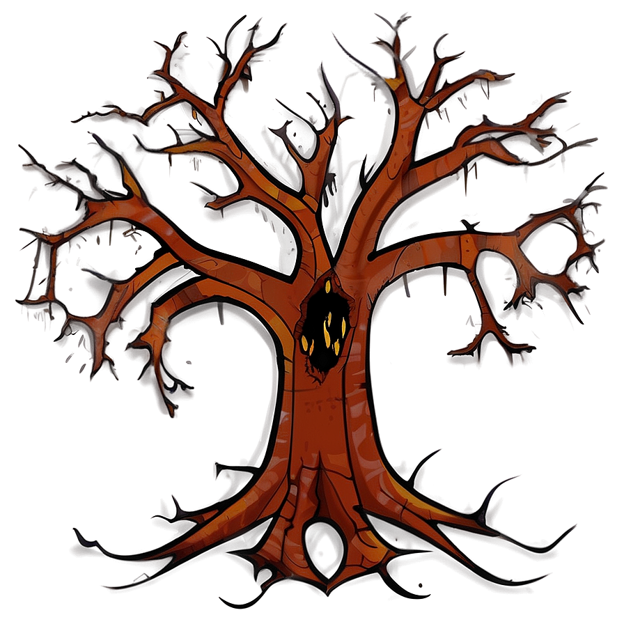 Spooky Tree Illustration Png Hgl PNG image