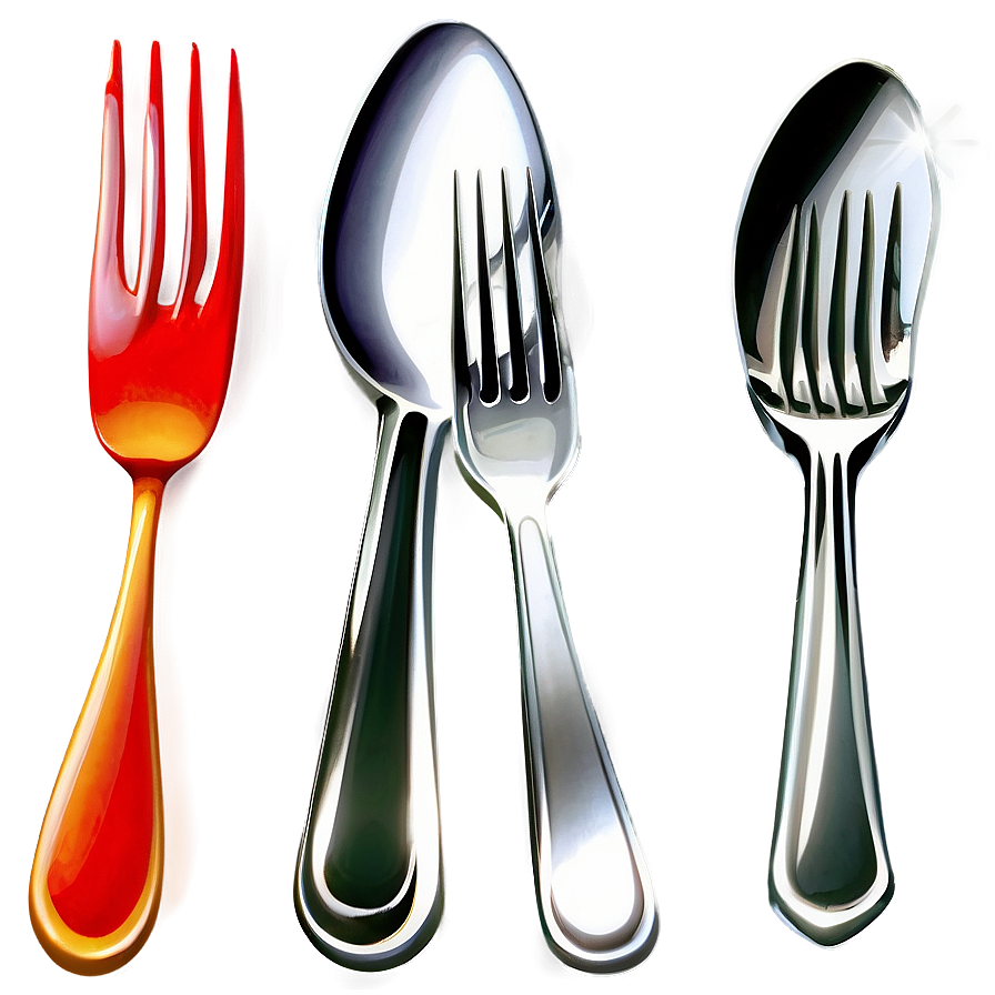 Spoon And Fork B PNG image