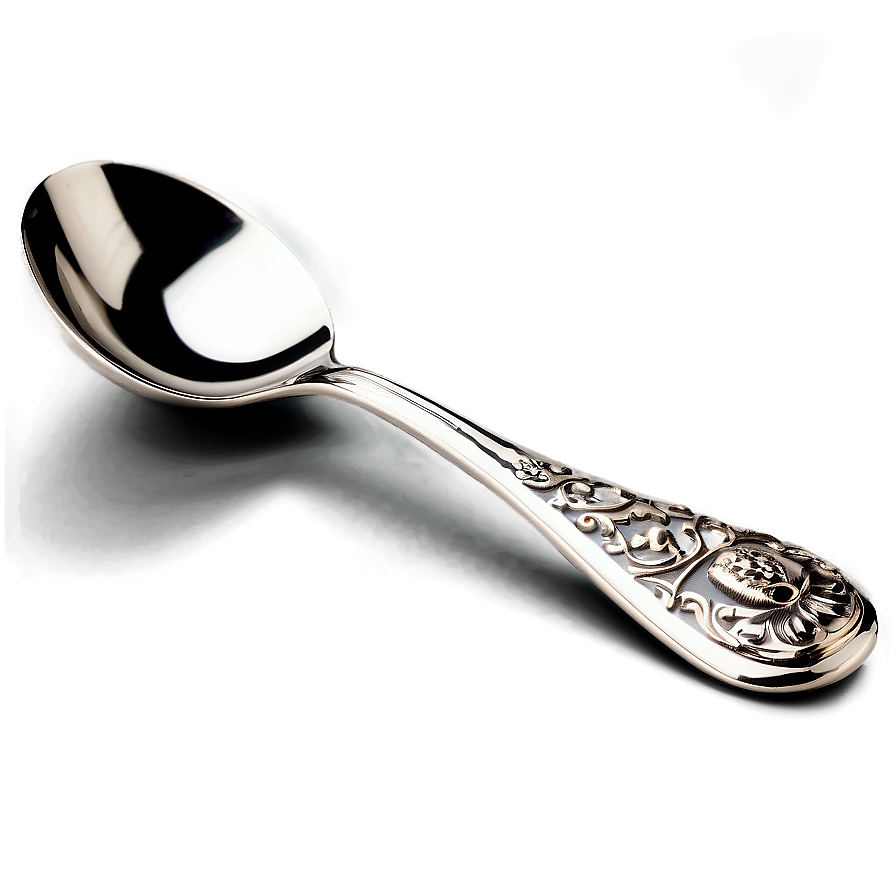 Spoon With Decorative Handle Png Pno PNG image