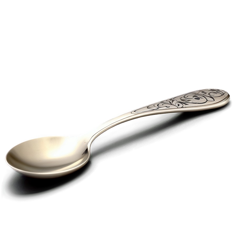 Spoon With Engraving Png 05252024 PNG image