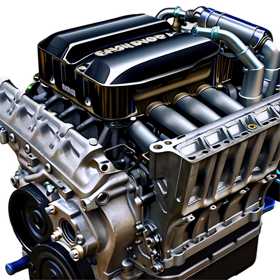 Sports Car Engine Assembly Png 06132024 PNG image