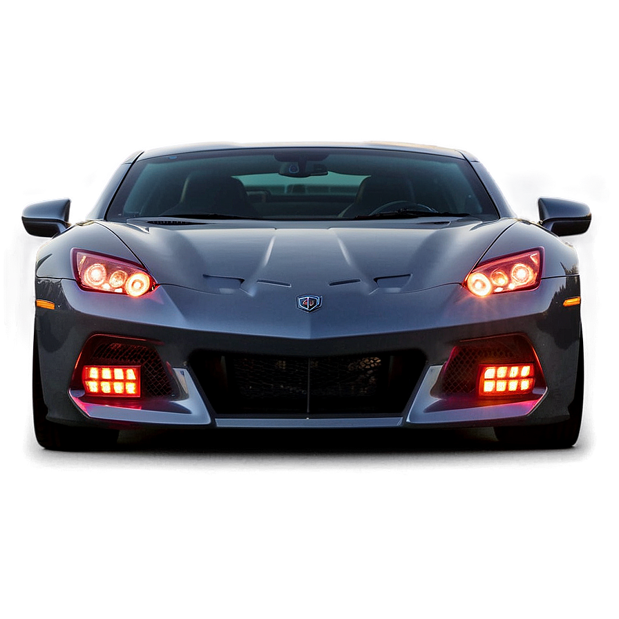 Sports Car Headlights Night Png 78 PNG image