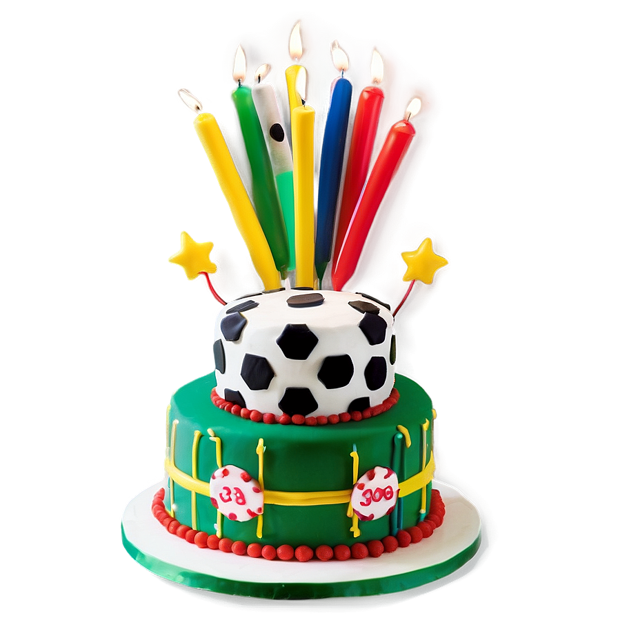 Sports Theme Birthday Cake Png 05042024 PNG image