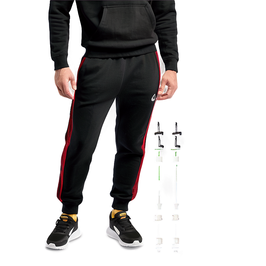 Sporty Black Sweatpants Png 63 PNG image