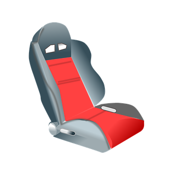 Sporty Car Seat Icon PNG image
