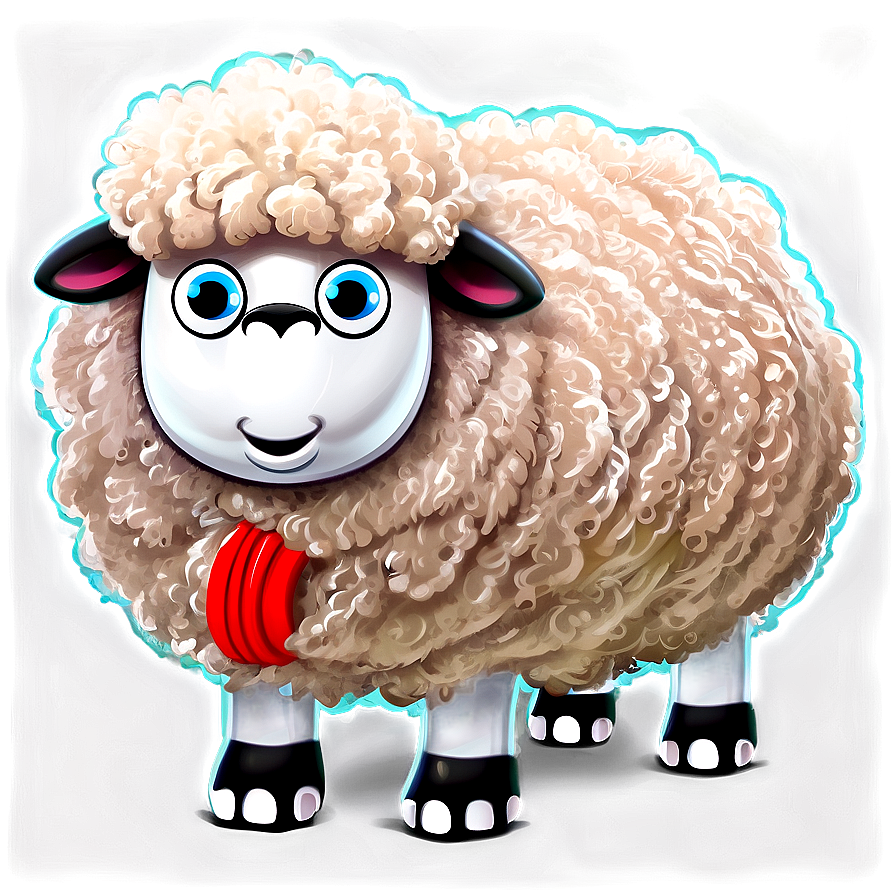 Sporty Cartoon Sheep Png 06272024 PNG image