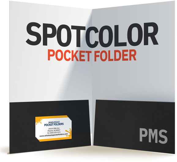 Spot Color Pocket Folder Mockup PNG image