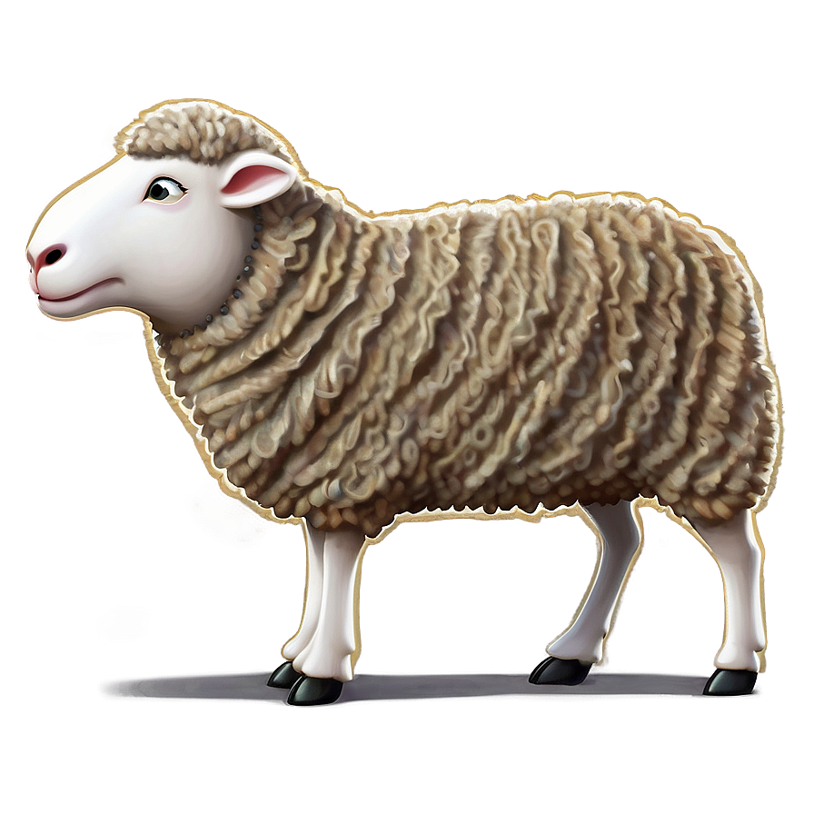 Spotted Cartoon Sheep Png 06272024 PNG image