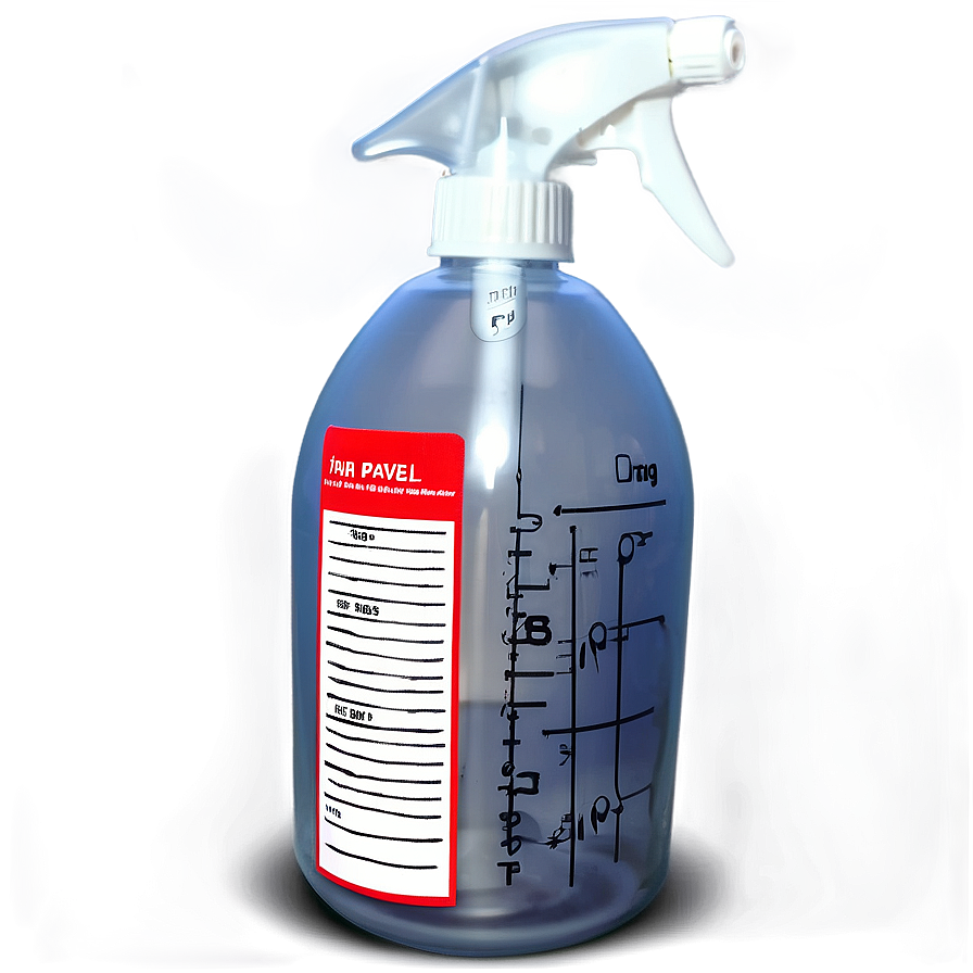 Spray Bottle With Measurements Png 31 PNG image