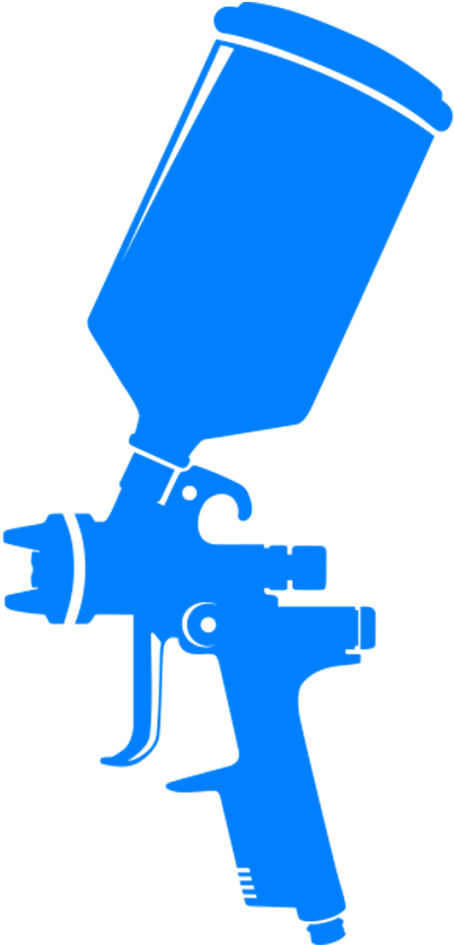 Spray Gun Silhouette Vector PNG image