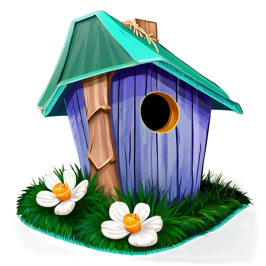 Spring Birdhouse Png Wej PNG image