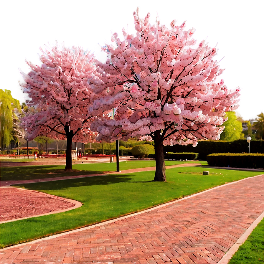 Spring Blossom Park Photo Png Kie PNG image