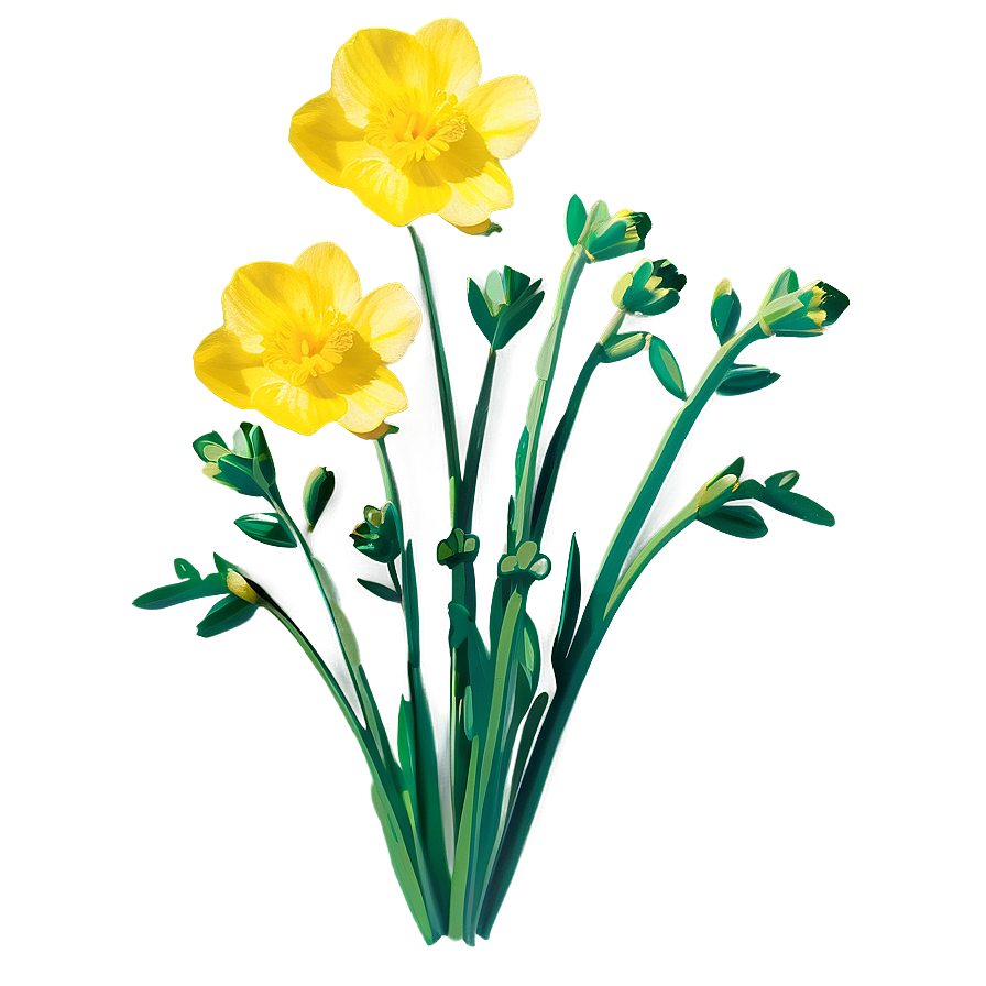 Spring Buttercup Png Sta51 PNG image