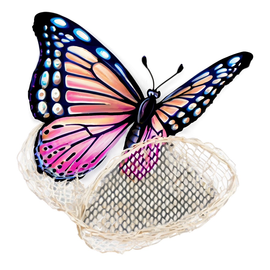 Spring Butterfly Net Png 05212024 PNG image