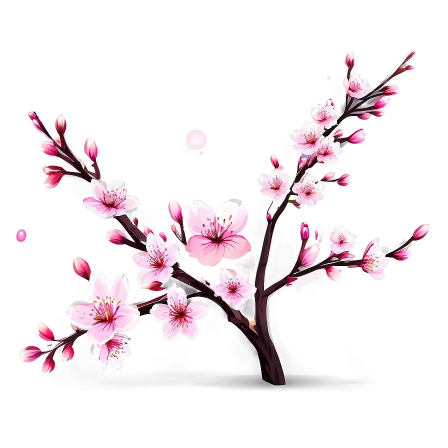 Spring Cherry Blossom Scene Png Tdf30 PNG image