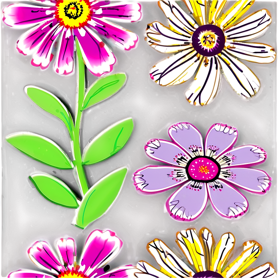 Spring Floral Pattern Png 06202024 PNG image