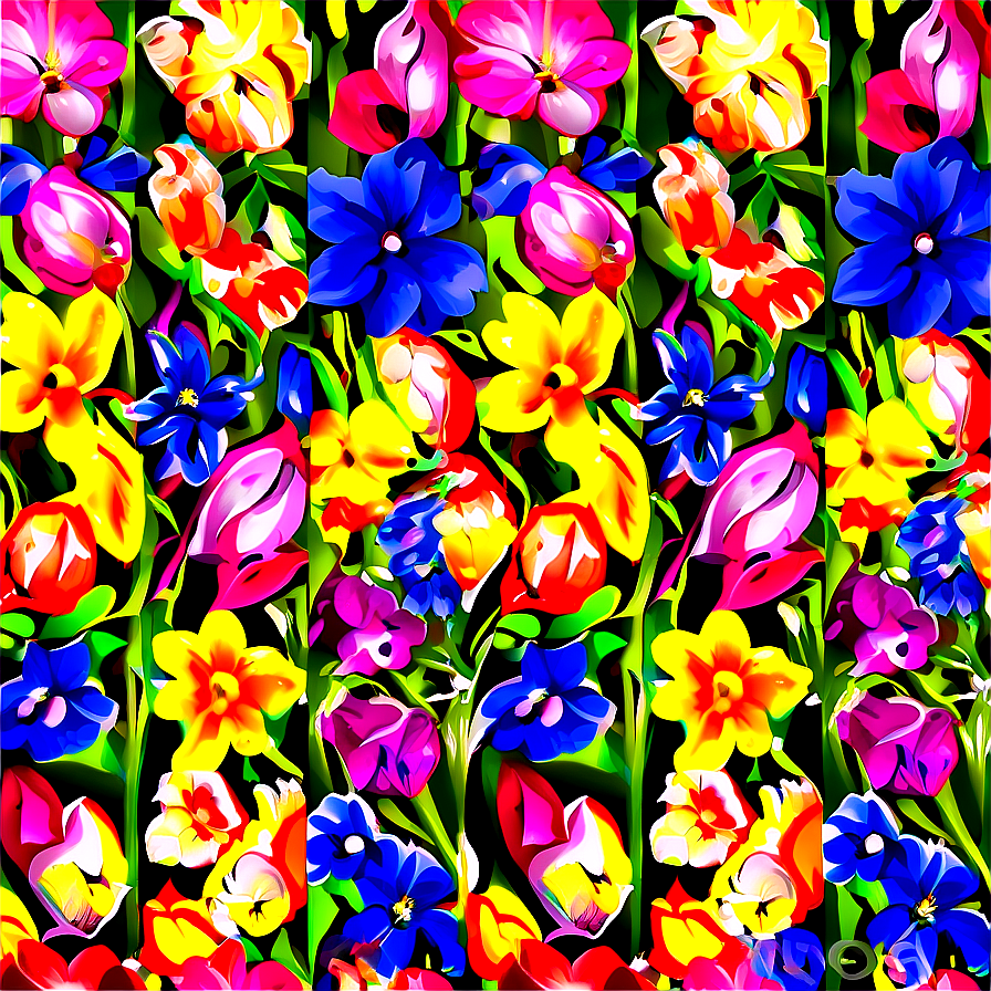 Spring Floral Pattern Png Dpw PNG image