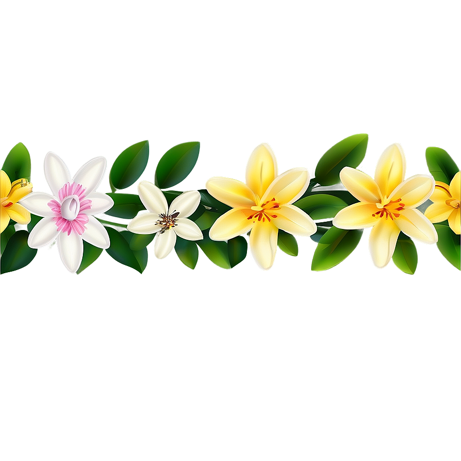 Spring Flower Border Png 05252024 PNG image