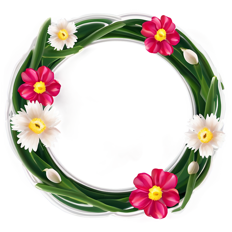 Spring Flower Circle Png Ffq63 PNG image