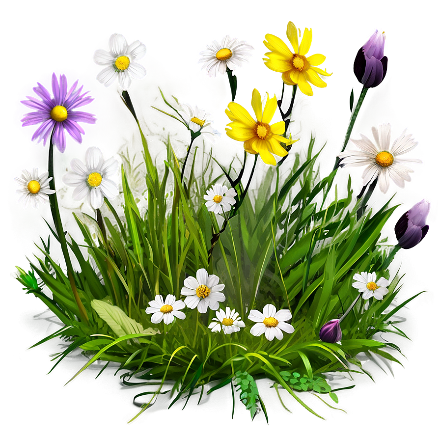 Spring Flower Meadow Png Fab68 PNG image