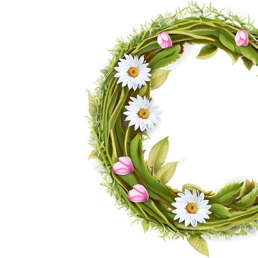 Spring Flower Wreath Png 33 PNG image