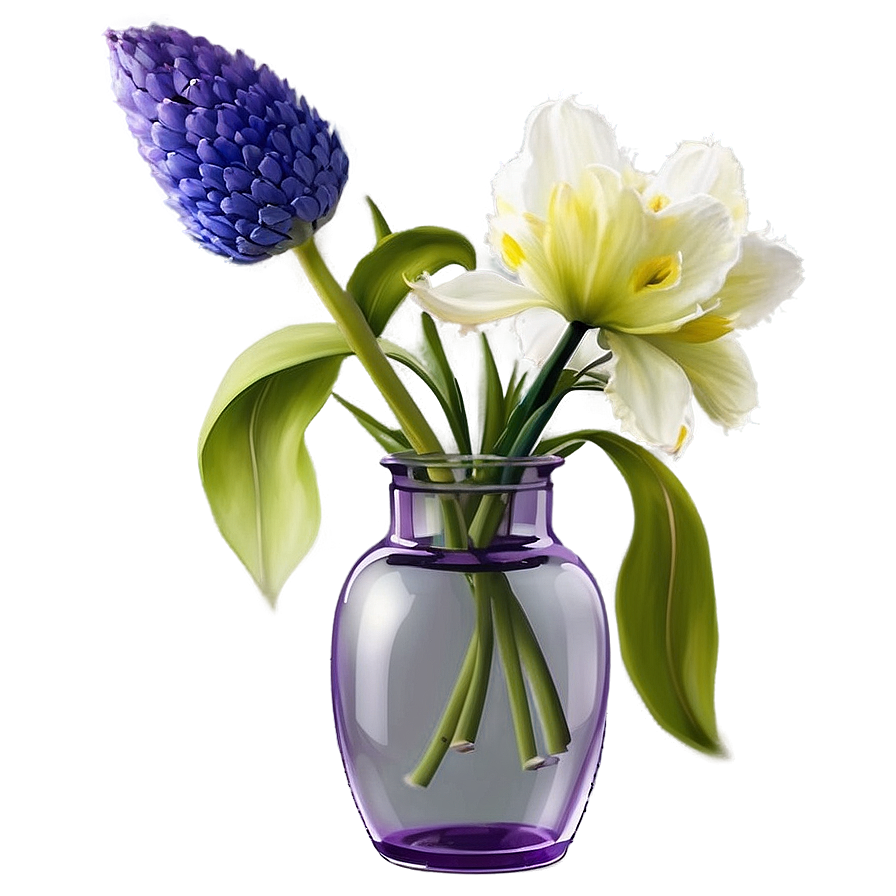 Spring Flowers In Vase Png 3 PNG image