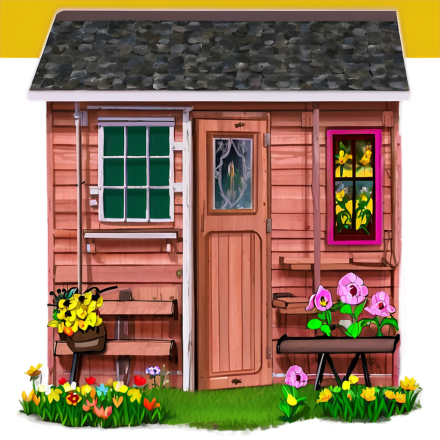 Spring Garden Shed Png 90 PNG image