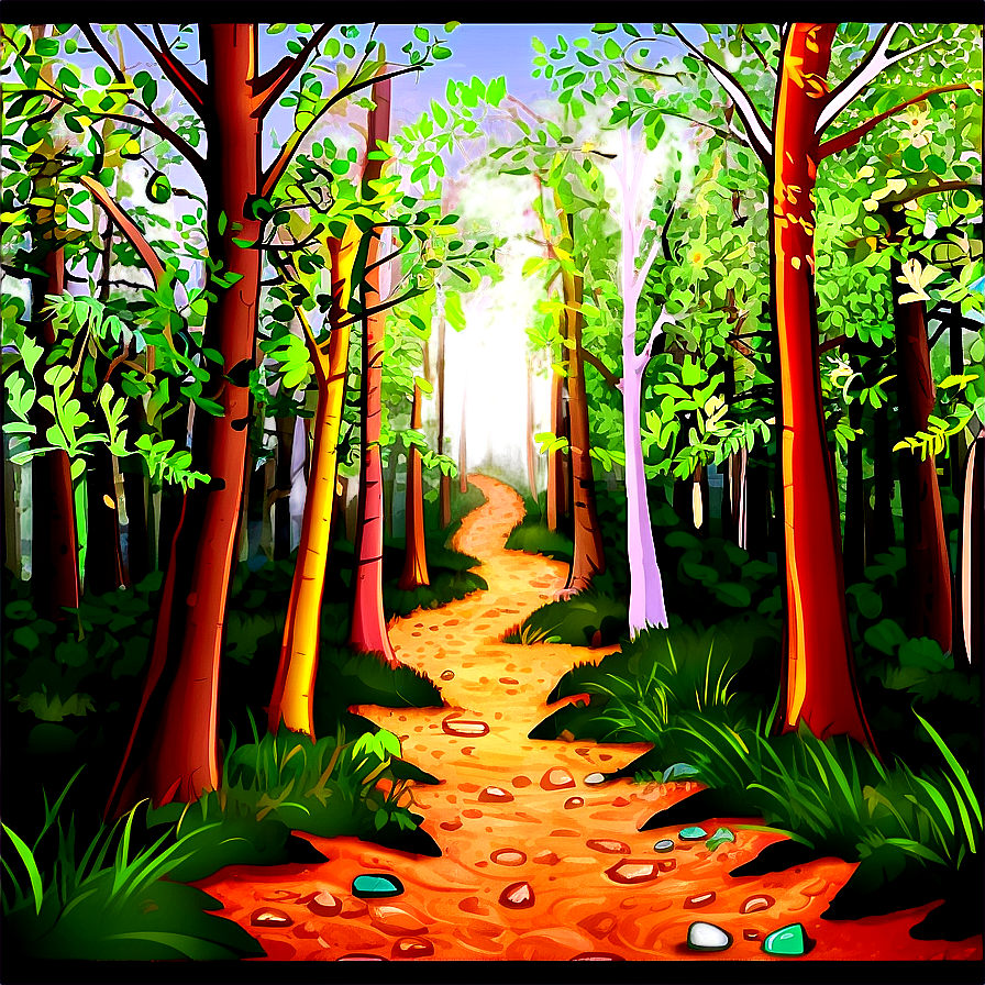 Spring Hiking Trail Png Muc55 PNG image