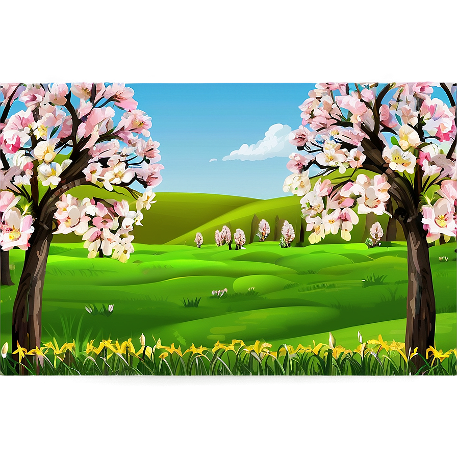 Spring Landscape Png 44 PNG image