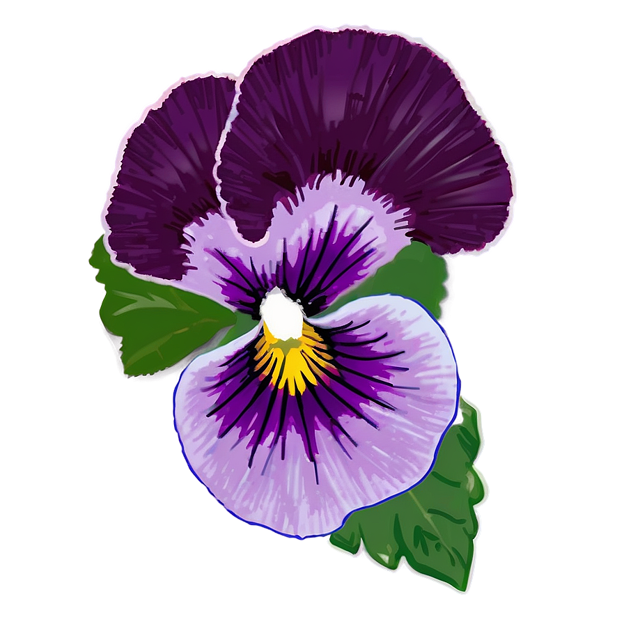 Spring Pansy Flower Png Vgm PNG image