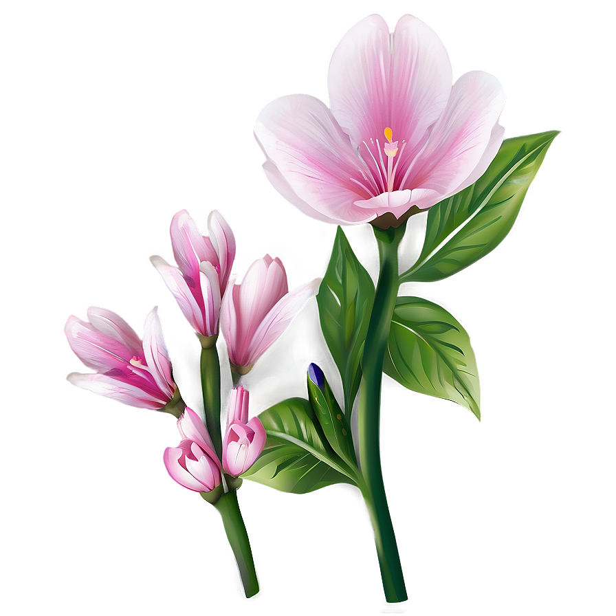 Spring Pink Flowers Png 05242024 PNG image